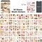 532Pcs Vintage Scrapbook Sticker Book for Journaling(Retro Orange)